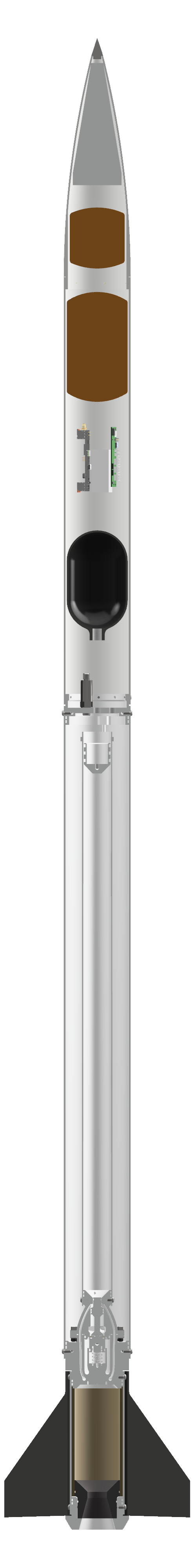 Vertical cutaway render of the Eos rocket